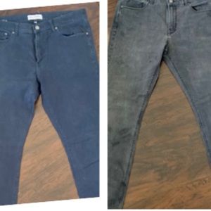 DL 1961 jeans 2 for 1    1 navy, 1 dark grey.  Both are 36 waist, 32 length.